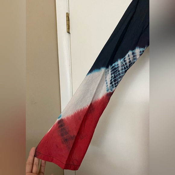 Michael Michael Kors Red, White, Navy Tie Dye Tunic Size XS - Picture 5 of 8